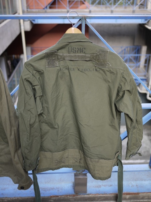 60′s ~ 70's "US Army" Jungle Fatigue Jacket Cotton Poplin Rip Stop 4th 002